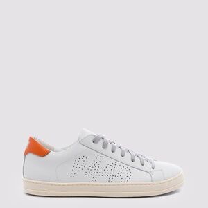 New Men's P448 Size 45 JOHN WHITE/ORANGE Sneaker Shoes